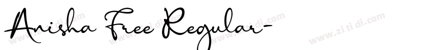 Anisha Free Regular字体转换